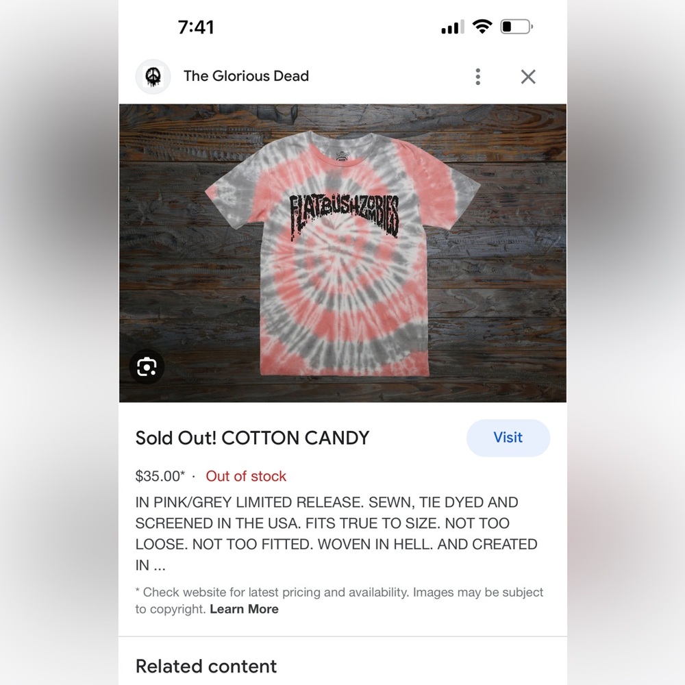 Flatbush Zombies Cotton Candy Tee (limited edition)